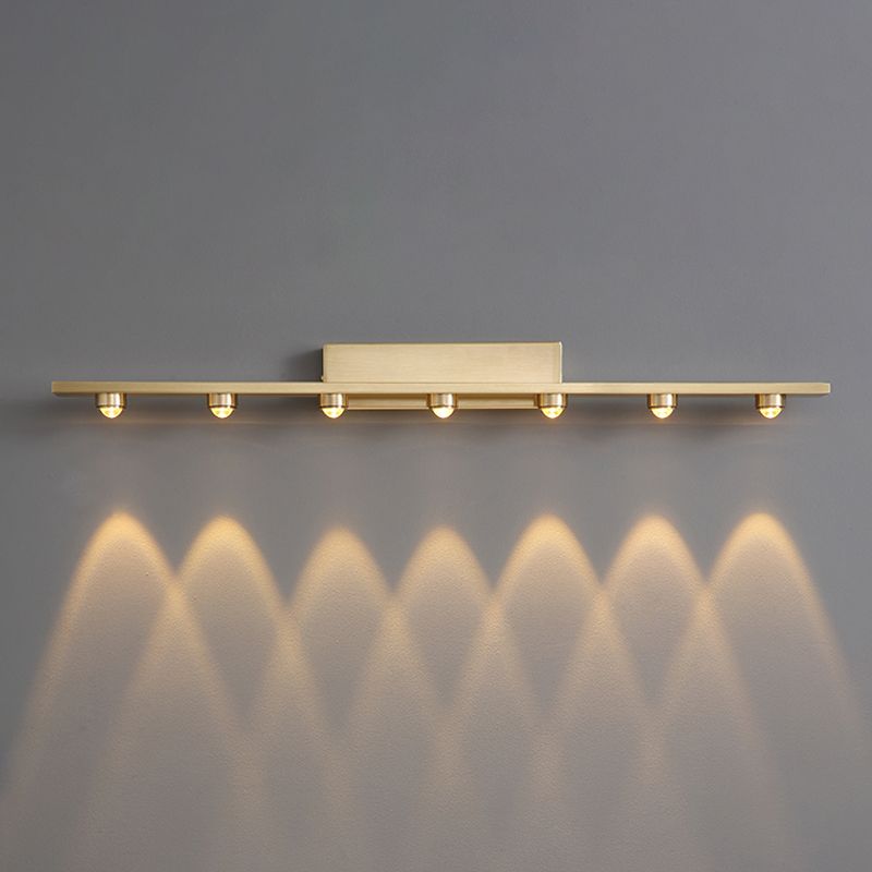 Contemporary Geometric Sconce with Flowing Panels for Vanity & Hallway – 3/5/7 LEDs | Thomler