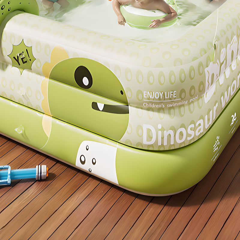 Inflatable Dinosaur Kids Pool 59 or 83 Inch – Outdoor Backyard Splash Pad for Toddlers Children Summer Water Play Patio Deck | Thomler