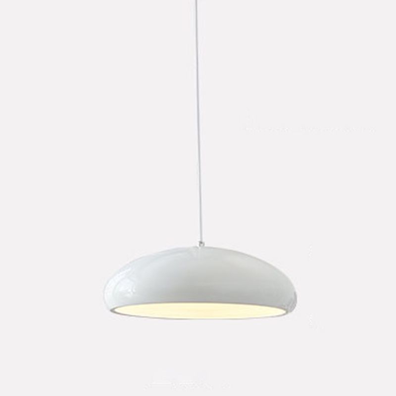 Metal Dome Pendant Light for Dining Room & Kitchen Island, Adjustable Hanging Ceiling Fixture with Curved Shade, Modern LED Bulb | Thomler