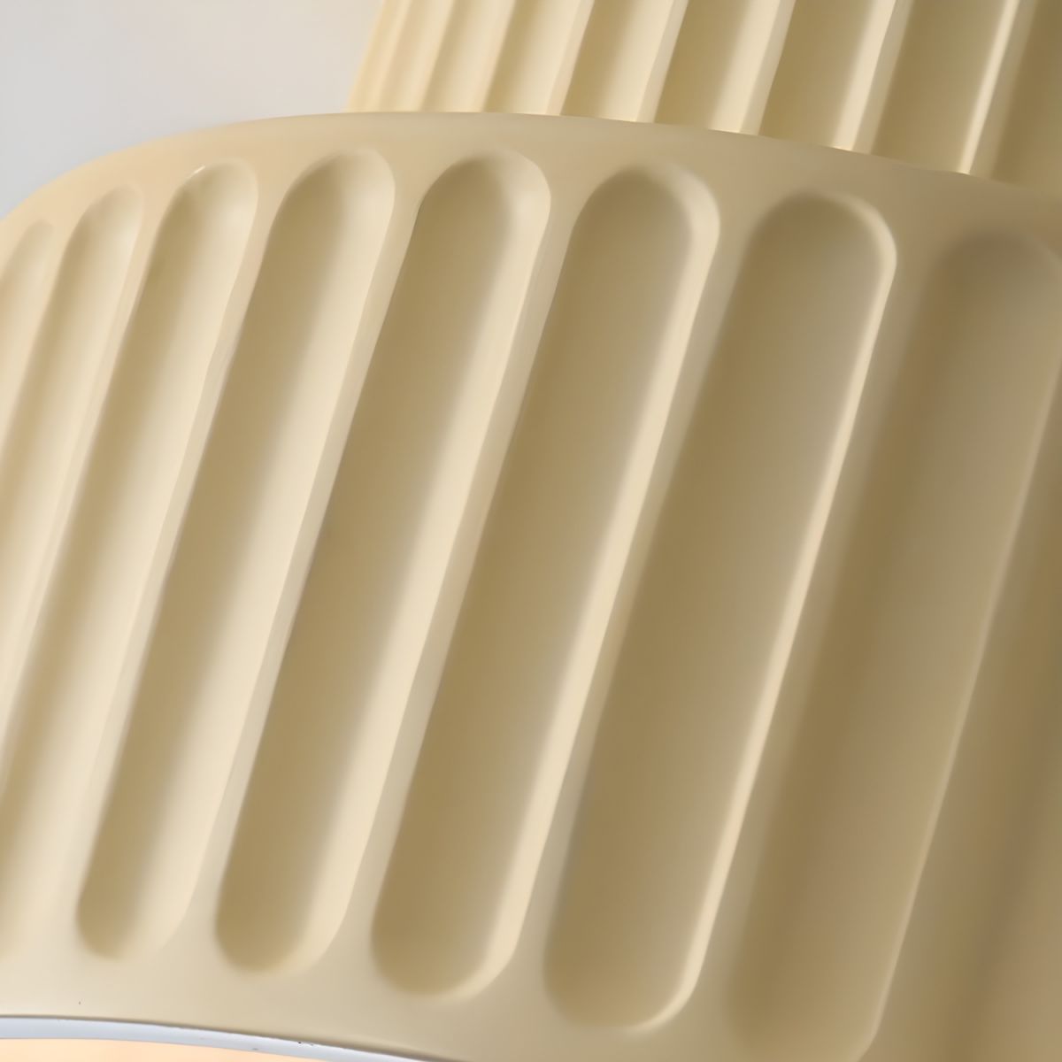Ceiling Lamp Resin Ribbed E27 White Compact Living Room Kitchen Hallway Flush Mount Modern Scandinavian Lighting | Thomler