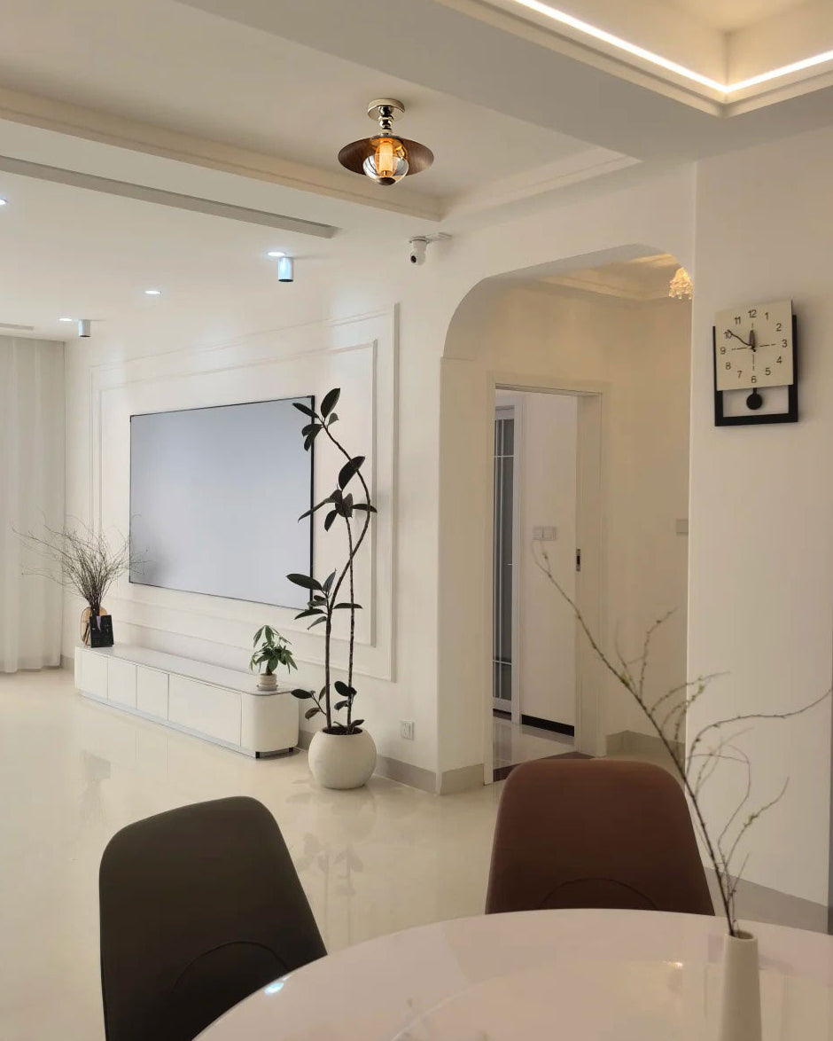 Ceiling Light Glass Dome 12 in Flush Mount Hallway Entryway Lighting Soft Warm Glow | Thomler