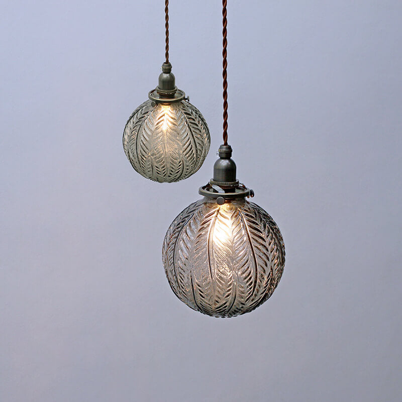 Pendant Light Glass 5.9 in Adjustable Cord Dining Kitchen Island Hanging Modern Ceiling Lamp | Thomler