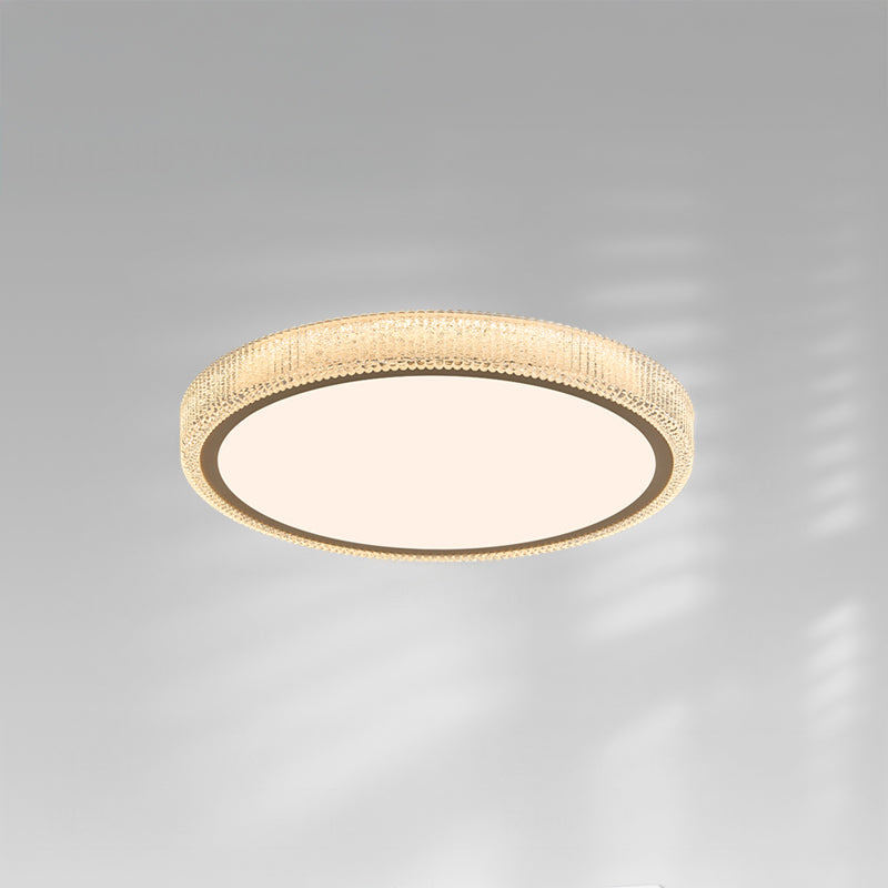 Ceiling Light Metal Acrylic 16 in Round 22W Bedroom Modern Flush Mount Fixture | Thomler