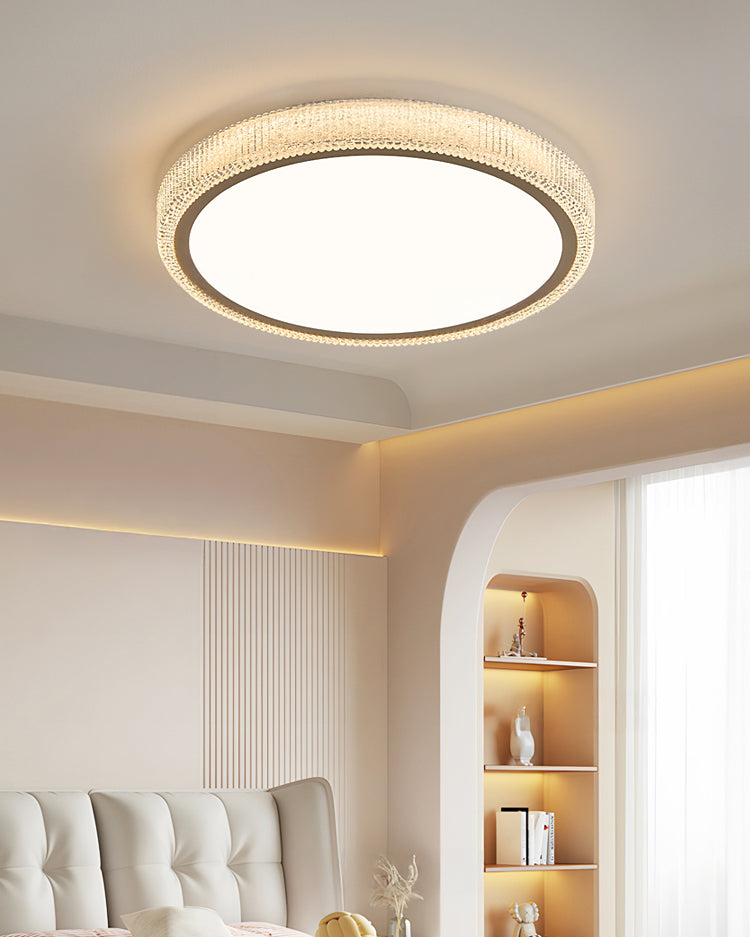 Ceiling Light Metal Acrylic 16 in Round 22W Bedroom Modern Flush Mount Fixture | Thomler