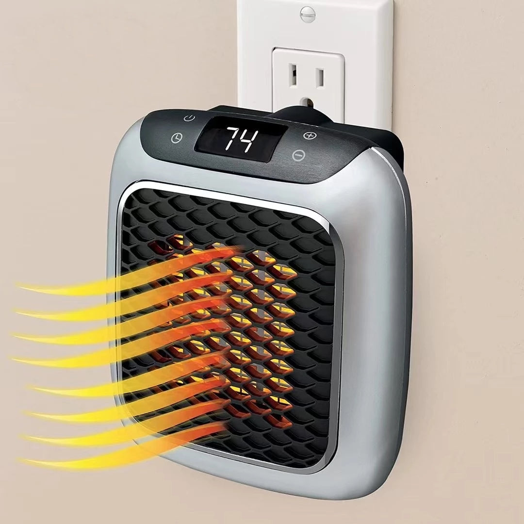 Compact Wall-Mounted Space Heater — 800W Portable Room Warmer with Digital Display | Thomler