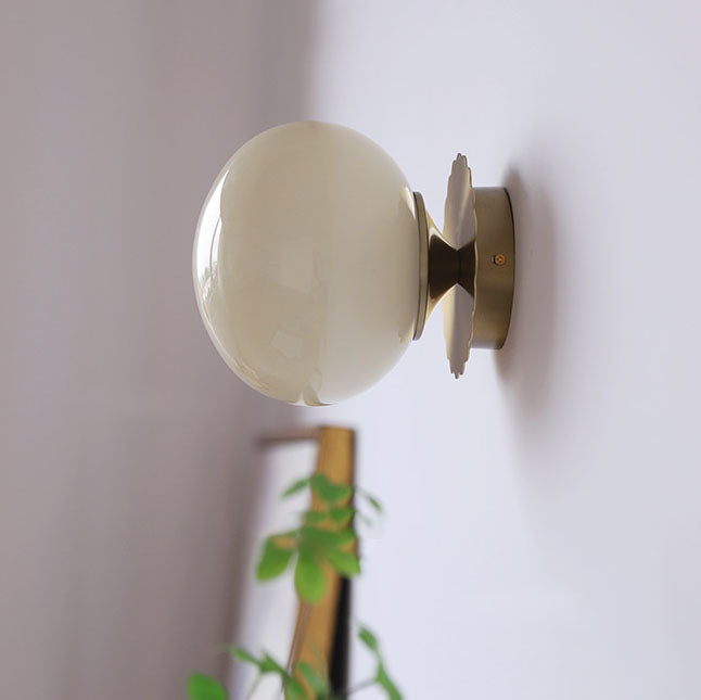 Wall Lamp Iron 7.1 in Modern Pink Beige White Bedside Living Room Bedroom Study LED E26 Light | Thomler
