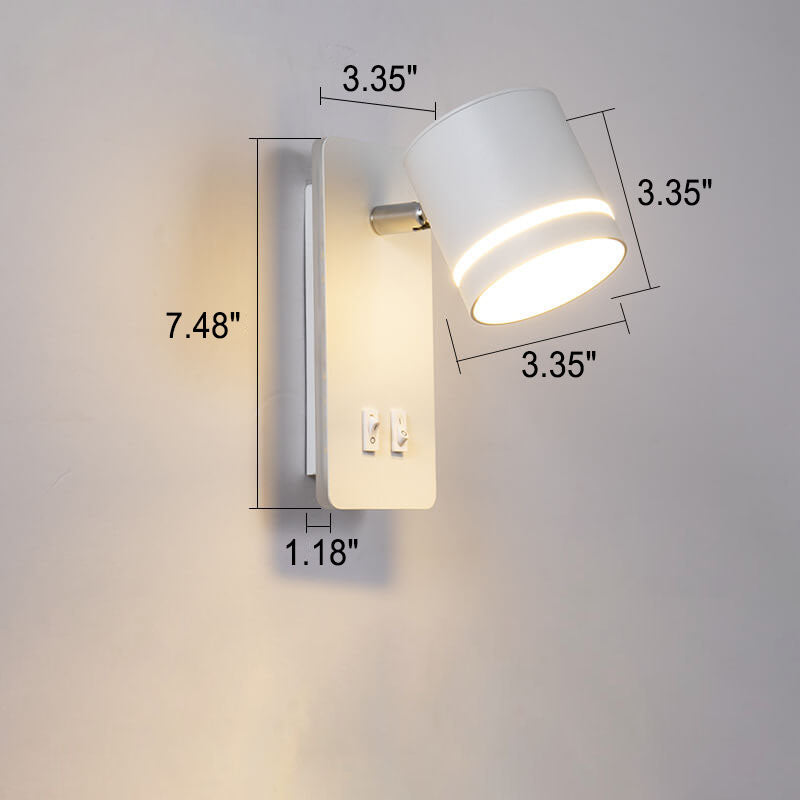 Wall Lamp Iron LED 8.5 cm Adjustable Bedroom Hallway Reading Spotlight Modern Wireless Style | Thomler