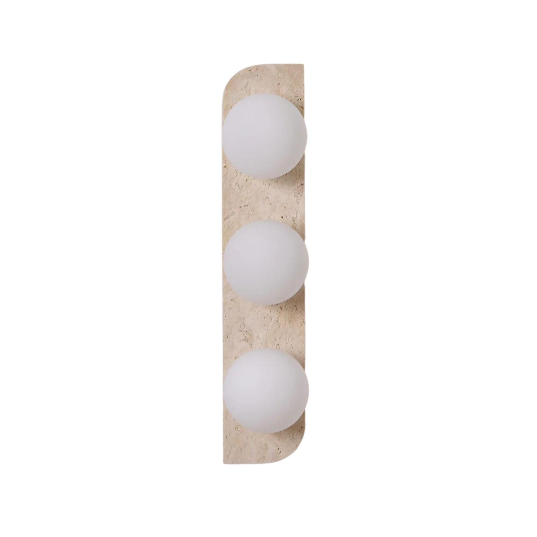 Wall Lamp Travertine Glass G9 Beige Living Room Hallway Bathroom Minimalist Japandi Ambient Lighting | Thomler