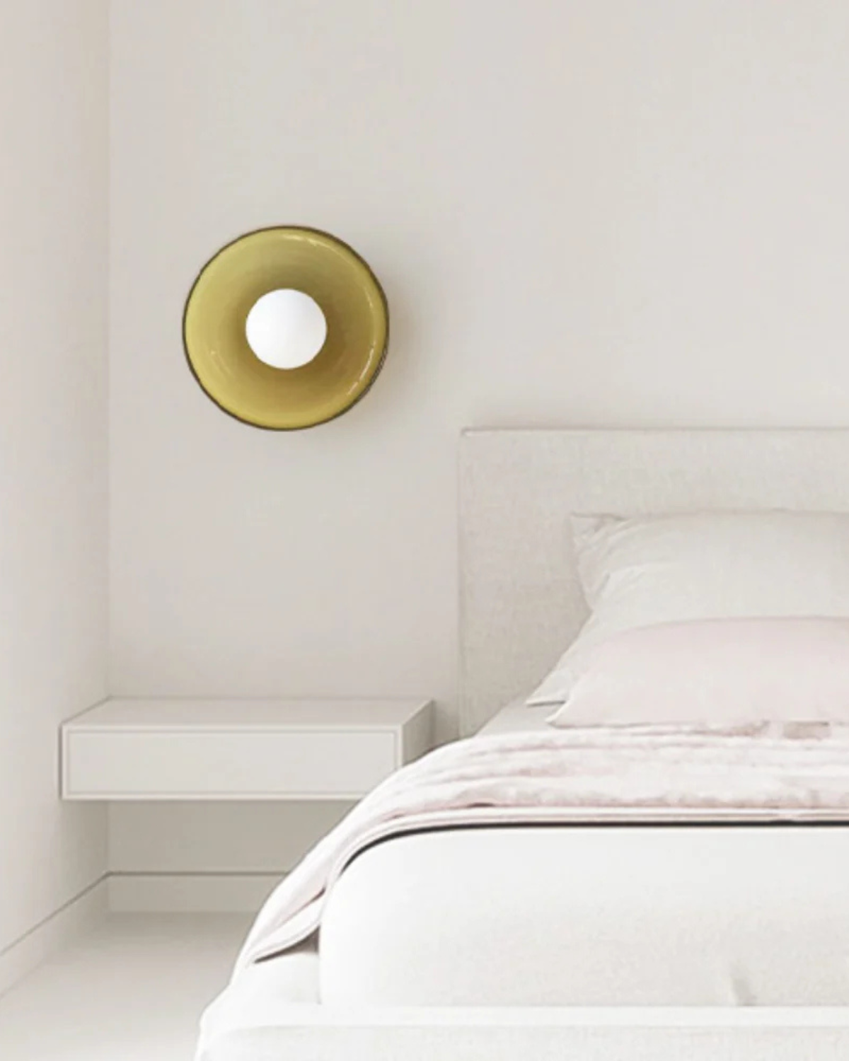 Moderne ronde plafondlamp van glas en ijzer – minimalistische designlamp voor woonkamer en slaapkamer met warme lichtkleur | Sansoti