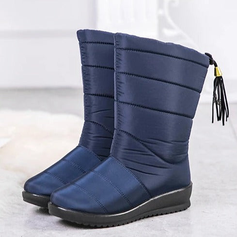Insulated Winter Boots for Women – Plush Faux Fur Lining, Anti-Slip Sole, Wide Fit Snow Footwear for Hiking & Daily Wear | Thomler