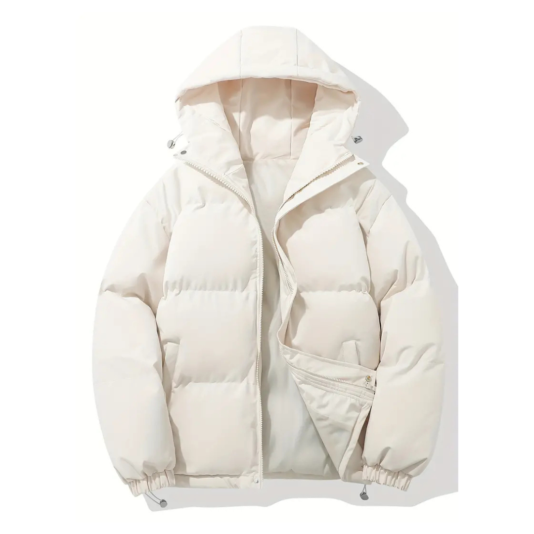 Hooded Puffer Jacket for Women – Water-Resistant Quilted Winter Coat with Side Pockets for Everyday Wear, Travel & Outdoor Activities | Thomler
