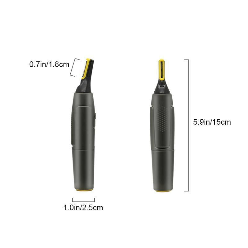 Precision Hair Trimmer with LED Light & Ultra-Thin Titanium Blades for Nose Ear Eyebrow Detailing | Thomler