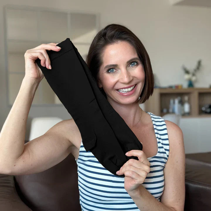 Graduated Compression Socks with Elastic Band for Swelling Relief & Circulation Support – Seamless Knee-High Design for Women & Men, Sizes | Thomler