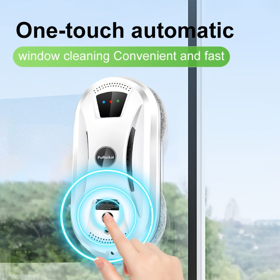 Robotic Window Cleaner with Remote Control for Streak-Free Glass – Automatic Suction Cleaner for Windows, Mirrors & Doors | Thomler