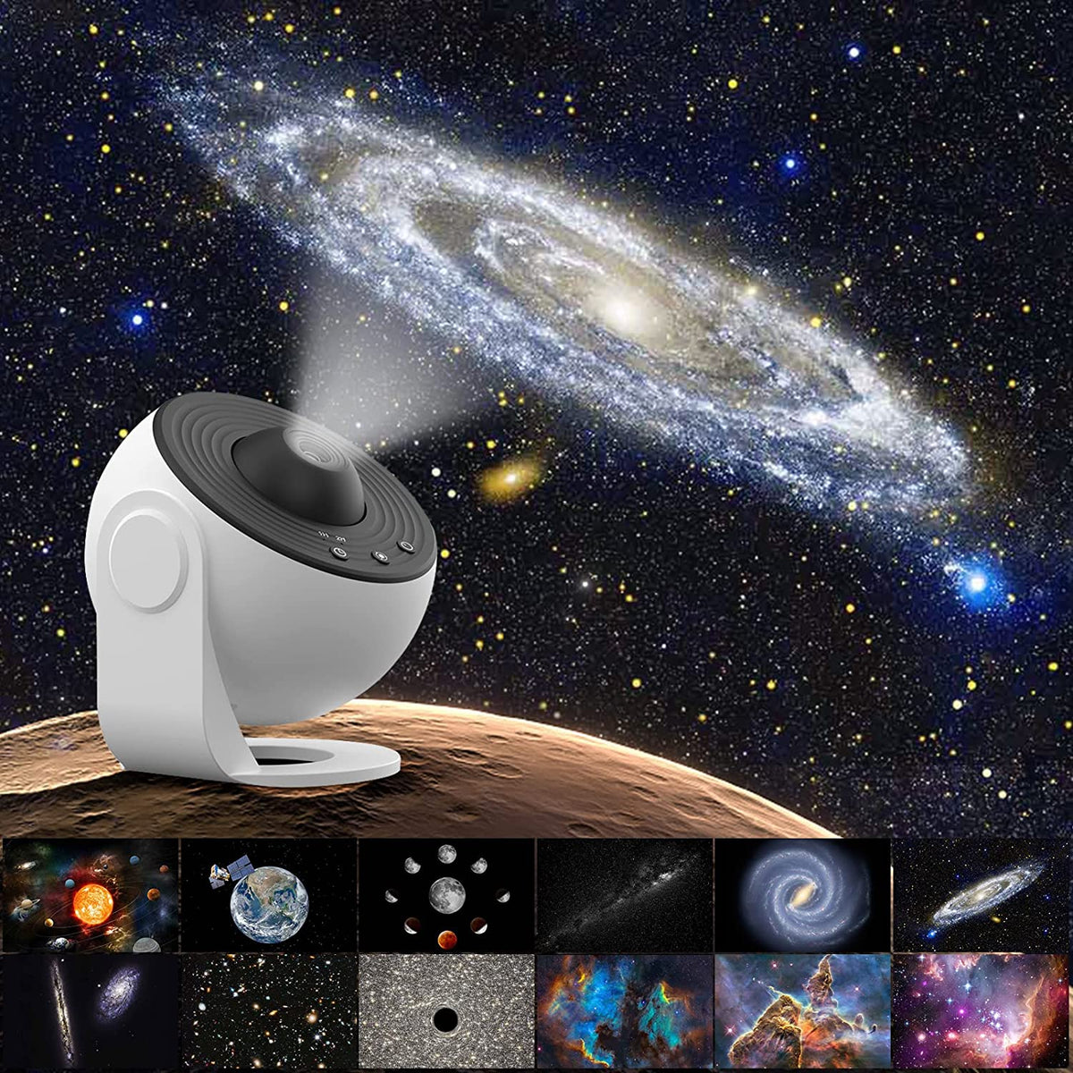 Star Projector Night Light with 13 Celestial Scenes & Timer for Kids Bedroom – Galaxy Lamp Starry Sky Ceiling Projection | Thomler