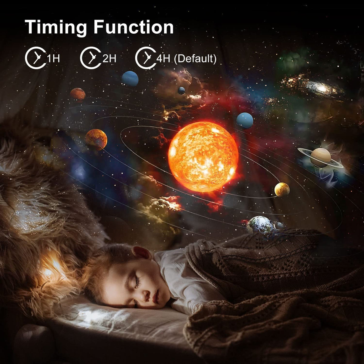 Star Projector Night Light with 13 Celestial Scenes & Timer for Kids Bedroom – Galaxy Lamp Starry Sky Ceiling Projection | Thomler