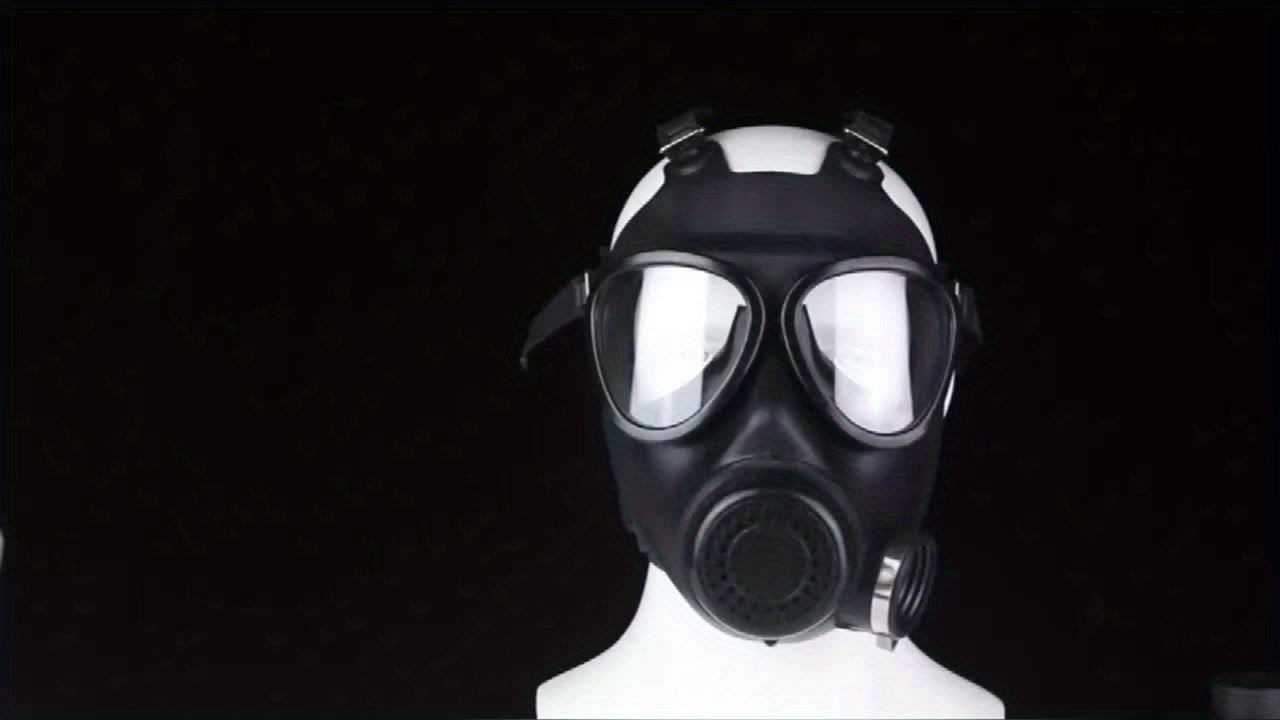 Full Face Respirator with 40mm Activated Carbon Filter for Chemical Fume Protection | Industrial Gas Mask for Paint Spray Cleaning | Thomler