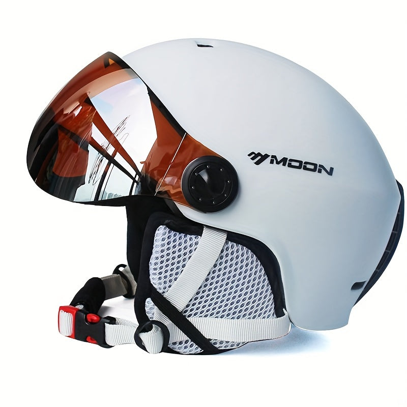 Ski Helmet PC EPS Adjustable Fit Black Winter Sports Snowboarding Protective Visor Outdoor Safety Gear | Thomler