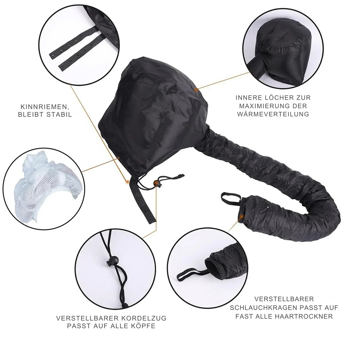 Hands-Free Hair Diffuser Hood for Curls – Even Heat Distribution & Faster Drying for Curly Hair Styling | Thomler