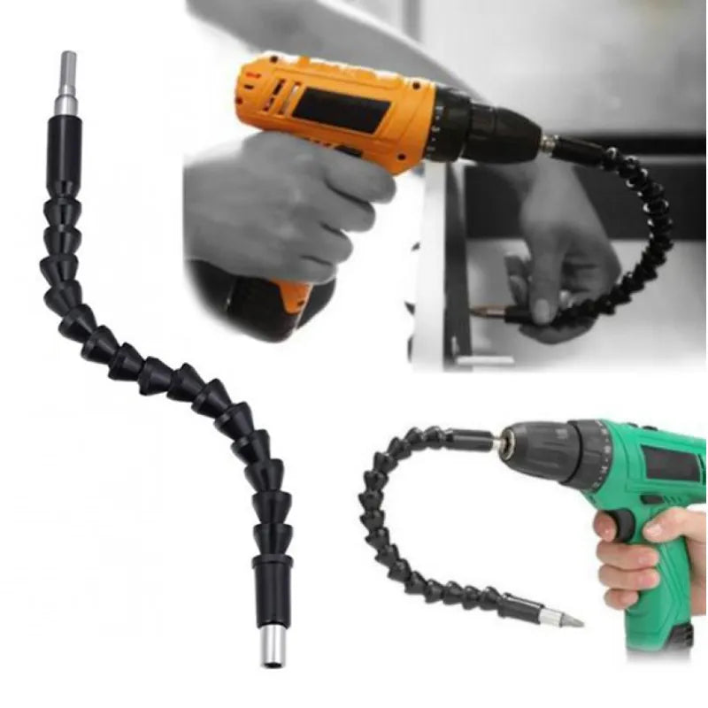Flexible Drill Bit Extension with Screwdriver Bit Set for Tight Spaces and Awkward Corners | Thomler