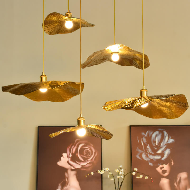 Pendant Light Electroplated Iron 11.8 in Adjustable Modern Living Room Restaurant Bar Hanging Ceiling Lamp | Thomler