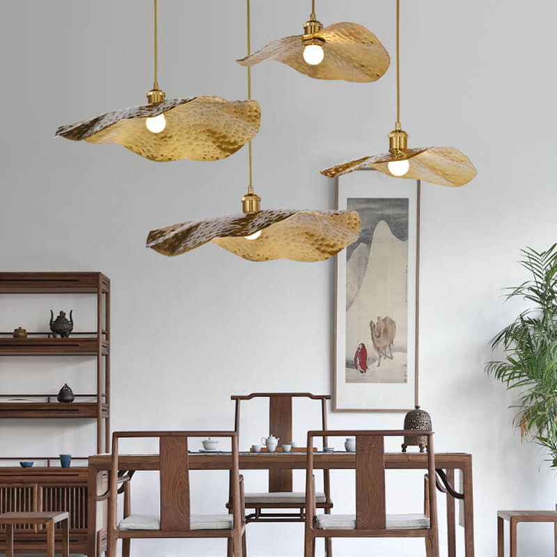 Pendant Light Electroplated Iron 11.8 in Adjustable Modern Living Room Restaurant Bar Hanging Ceiling Lamp | Thomler