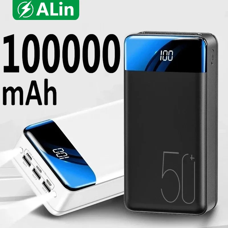 50,000 mAh Portable Charger for Laptop, Tablet & Phone – Fast Charging External Battery Pack with USB-C & USB-A Ports | Thomler