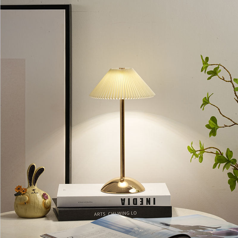 Table Lamp Iron 11.7 in USB Plug-In Scandinavian Style Bedside Living Room Bedroom Study Light | Thomler