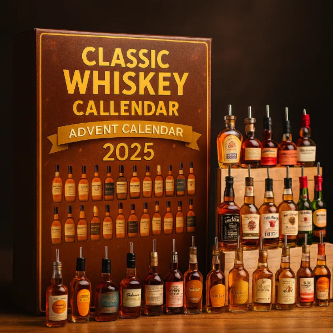 Holiday Spirit Sampler Set – 24 Ornamental Bottles for Daily December Tasting | Thomler