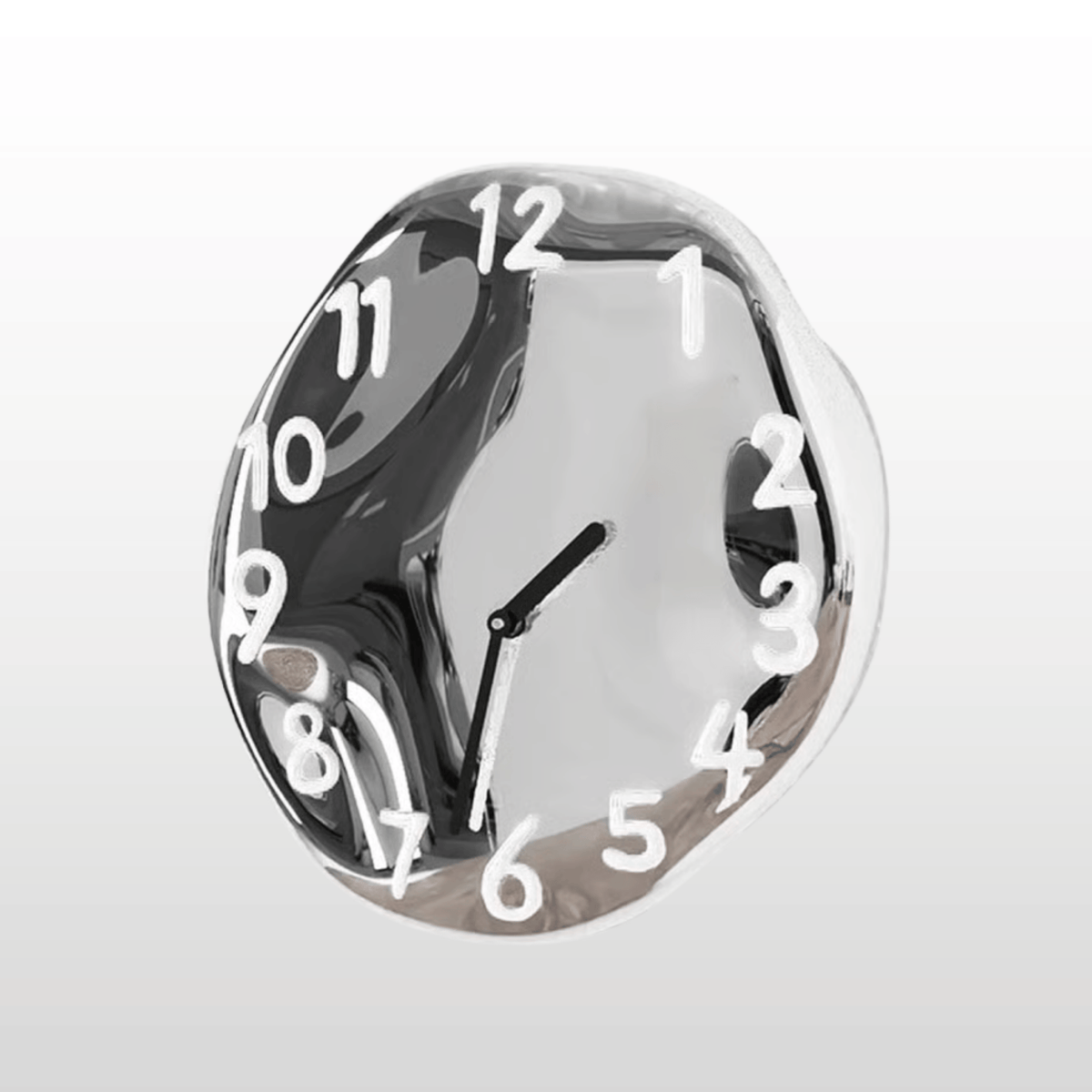 Glossy Ceramic Circle Clock with Silent Movement for Modern Interiors | Thomler