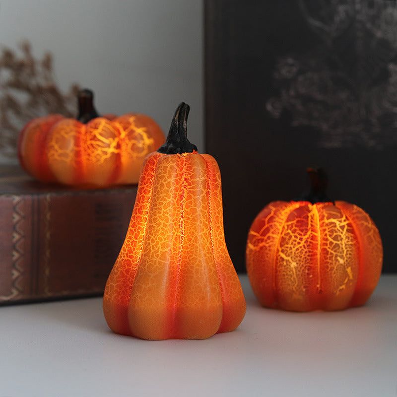 Battery-Powered LED Jack-O'-Lantern Decoration with Warm Glow for Indoor & Outdoor Halloween | Thomler
