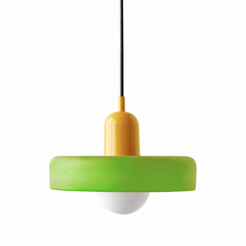 Glass Disc Pendant Light with Adjustable Cord – Modern Ceiling Fixture for Dining Room, Kitchen Island & Living Room | Thomler