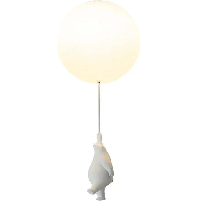 Kids Bear Balloon Ceiling Light Fixture - Whimsical Pendant Lamp for Nursery Bedroom Playroom | Thomler