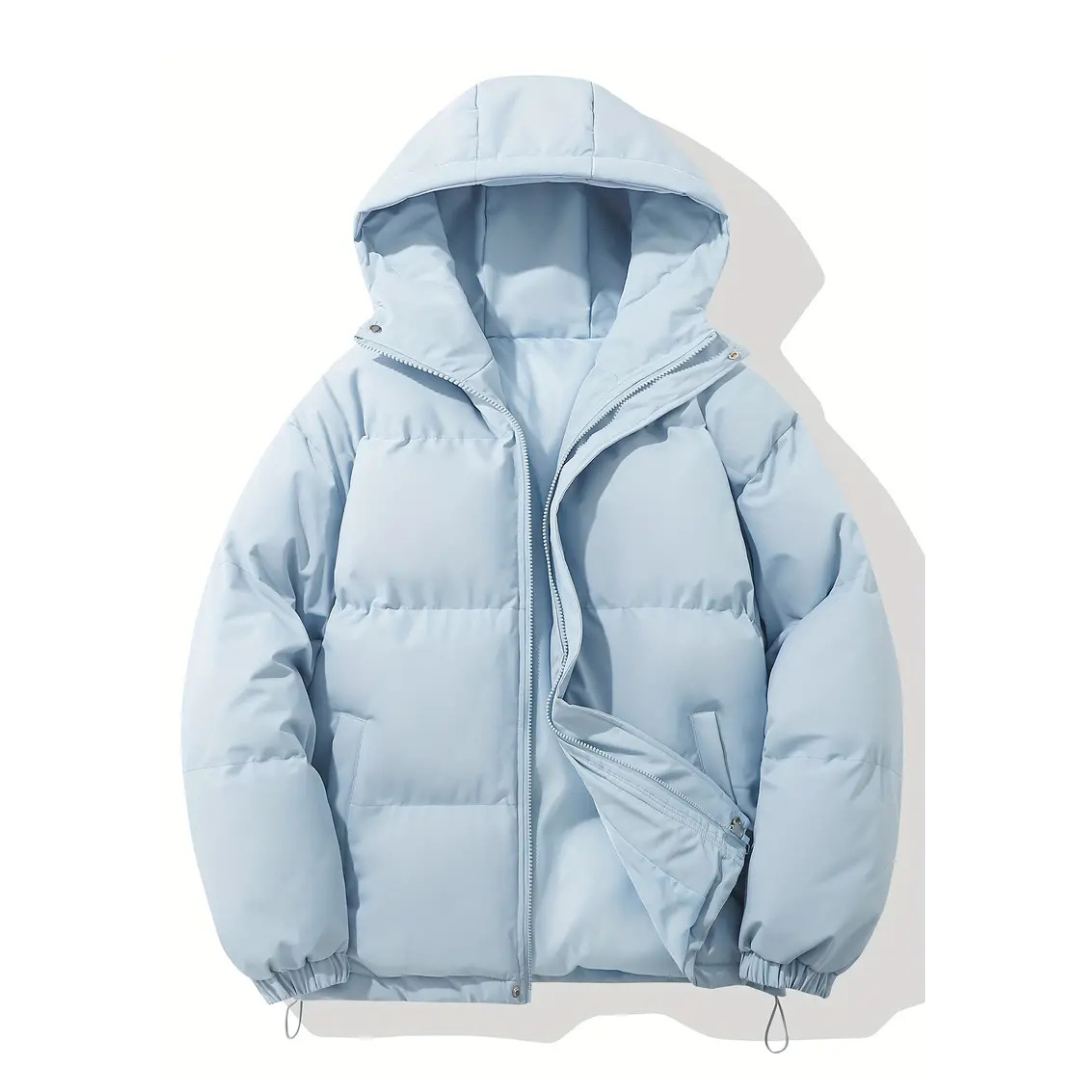 Hooded Puffer Jacket for Women – Water-Resistant Quilted Winter Coat with Side Pockets for Everyday Wear, Travel & Outdoor Activities | Thomler