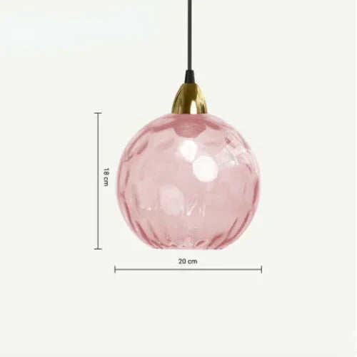 Glass Globe Pendant Light Fixture Modern Hanging Ceiling Lamp for Dining Room Kitchen Island Bedroom Living Room Decorative Suspended | Thomler