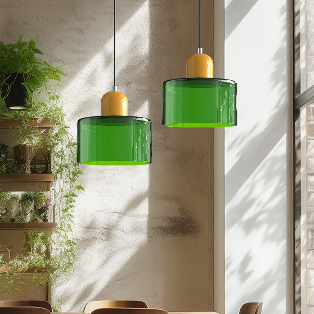 Linear LED Pendant Light White Glass Modern Hanging Fixture for Dining Room Kitchen Island Contemporary Halo Design Adjustable Cable | Thomler