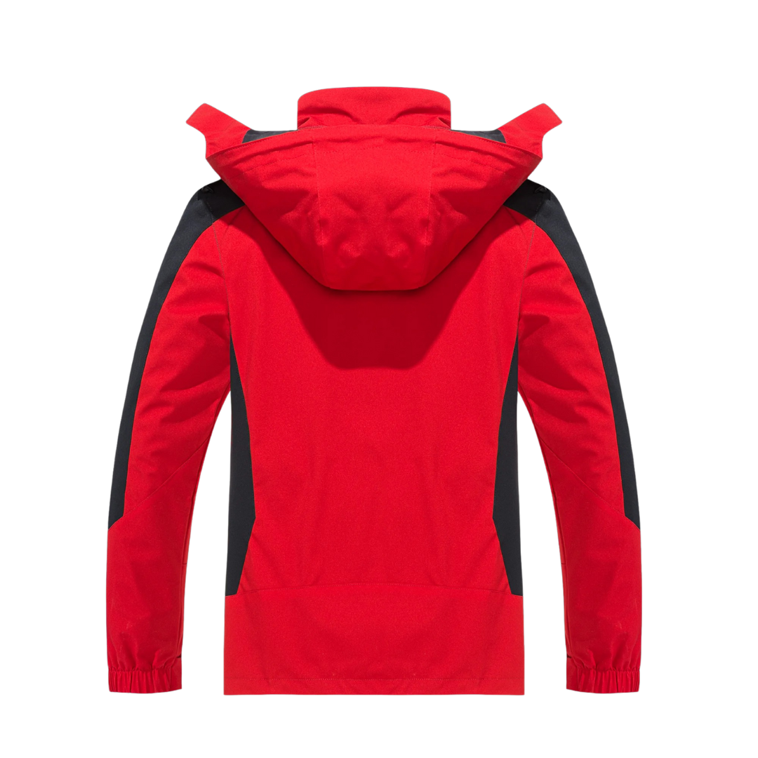Men's Windproof Rain Shell Jacket with Removable Hood for Hiking, Camping & Outdoor Adventures – Waterproof Lightweight Expedition Coat | Thomler