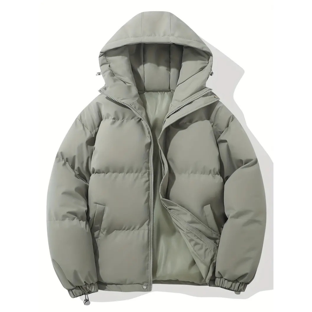Hooded Puffer Jacket for Women – Water-Resistant Quilted Winter Coat with Side Pockets for Everyday Wear, Travel & Outdoor Activities | Thomler