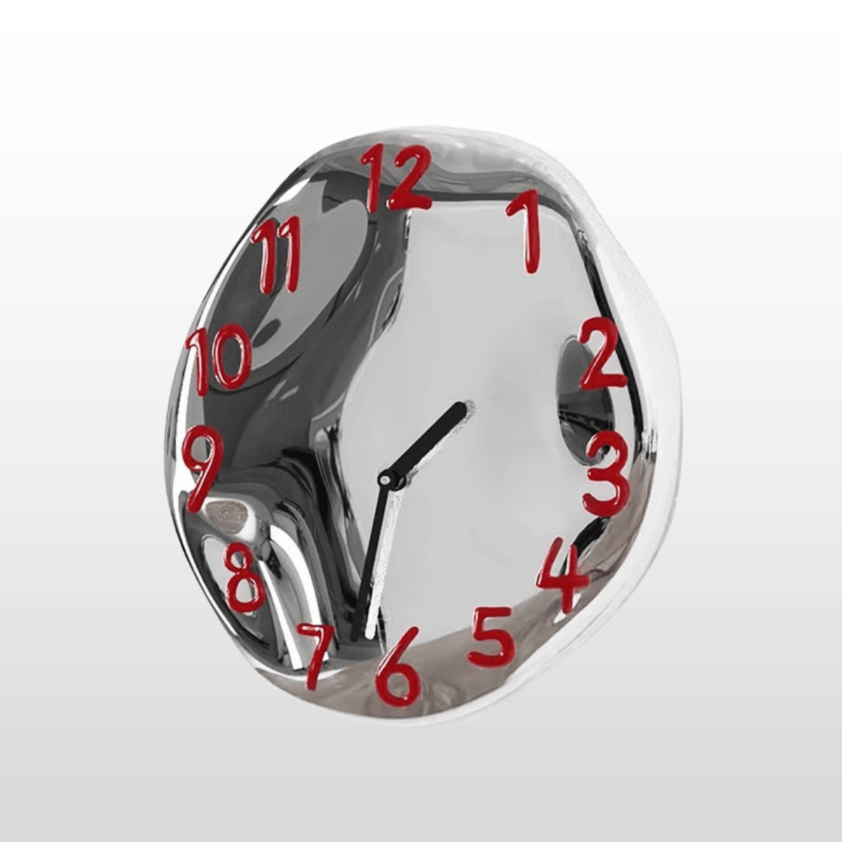 Glossy Ceramic Circle Clock with Silent Movement for Modern Interiors | Thomler