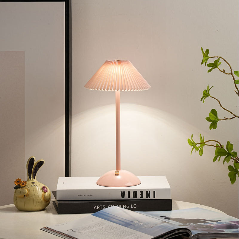 Table Lamp Iron 11.7 in USB Plug-In Scandinavian Style Bedside Living Room Bedroom Study Light | Thomler