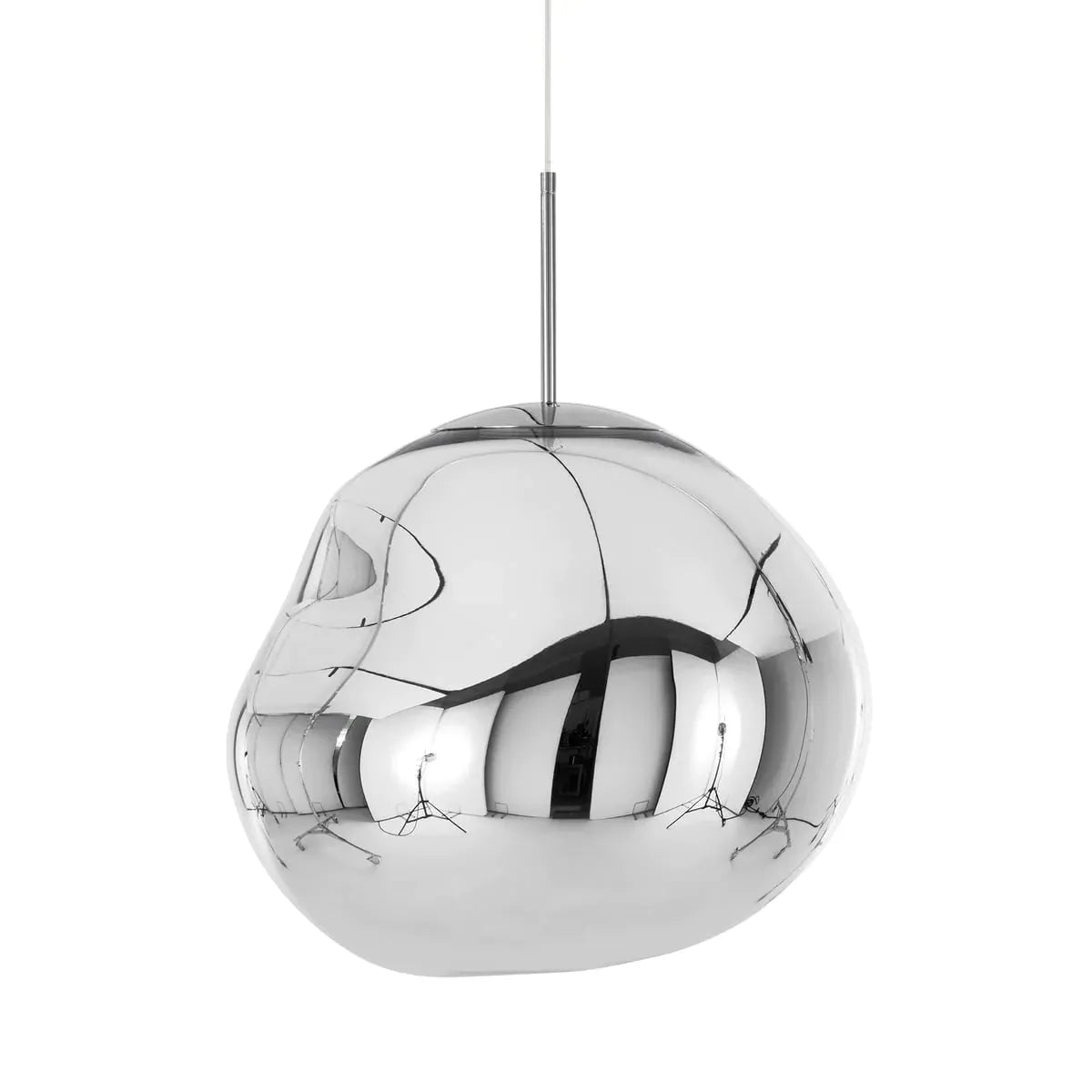 Organic Acrylic Pendant Light with Flowing Form for Dining Room & Bedroom – E27 LED Hardwire Ceiling Fixture | Thomler