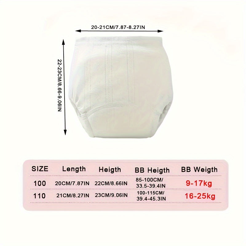 Reusable Potty Training Pants for Toddlers – Leak-Resistant Cotton Underwear with Soft Elastic Waistband for Boys & Girls | Thomler