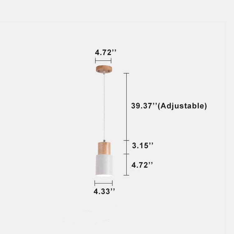 Hanging Ceiling Light Aluminum Shade Modern Single Fixture for Kitchen Island Dining Room Bar Café Restaurant Bedroom Hardwired E26 Socket | Thomler
