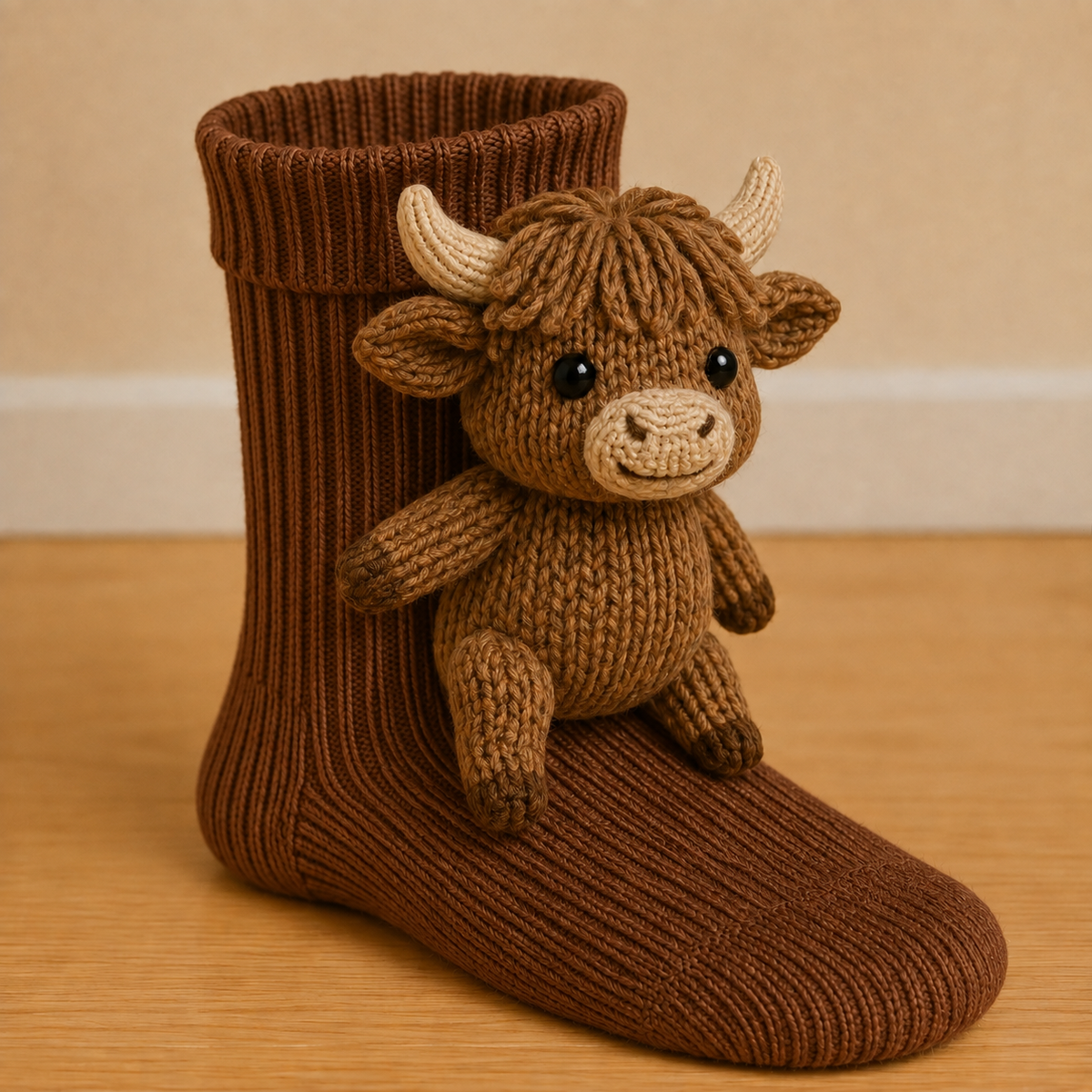 Cozy Animal Slipper Socks with Grip Soles – Soft Fleece Indoor Footwear for Winter | Thomler