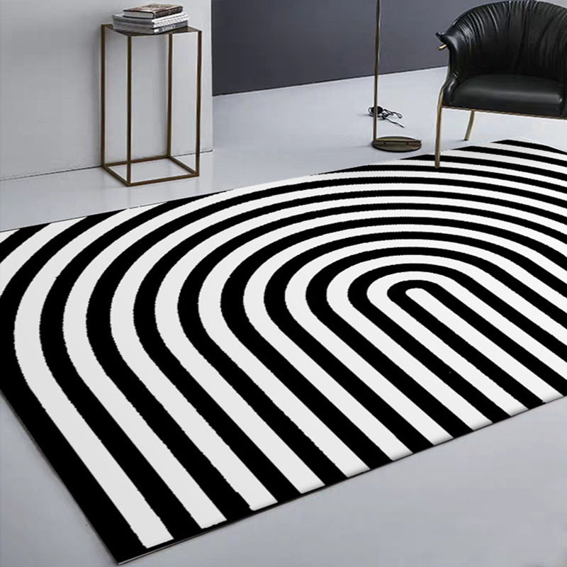 Optical Illusion Area Rug for Living Room & Bedroom – 3D Geometric Design Rectangular Floor Mat – Soft Polyester Non-Slip Decorative | Thomler