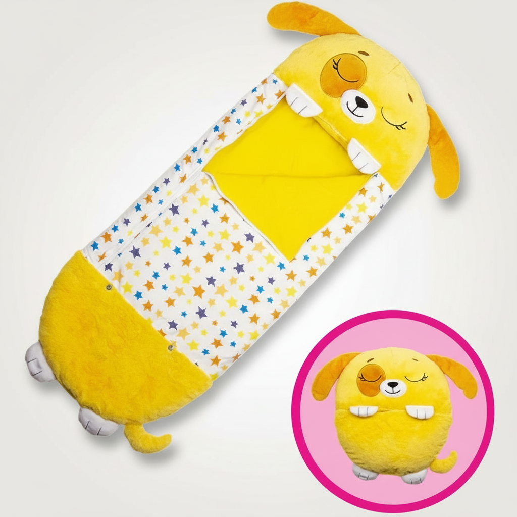 Kids' Convertible Sleeping Bag with Pillow Function in Adorable Animal Character Designs for Sleepovers Travel Nap Time Daycare Home Use Lig | Thomler