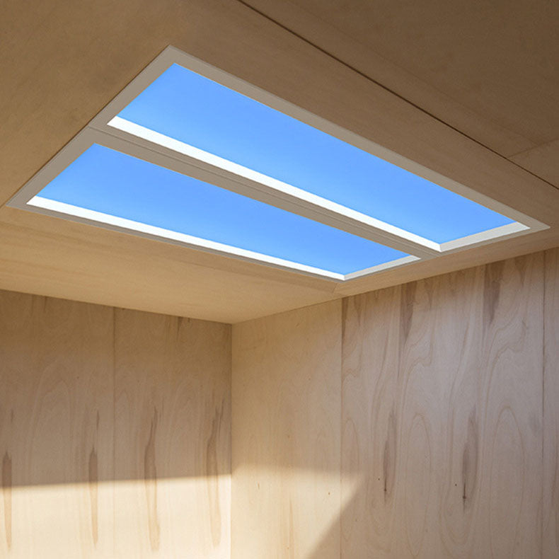 Ceiling Lamp Metal LED 60.0 cm x 30.0 cm Daylight Simulation Living Room Bedroom Recessed Smart Skylight Light | Thomler