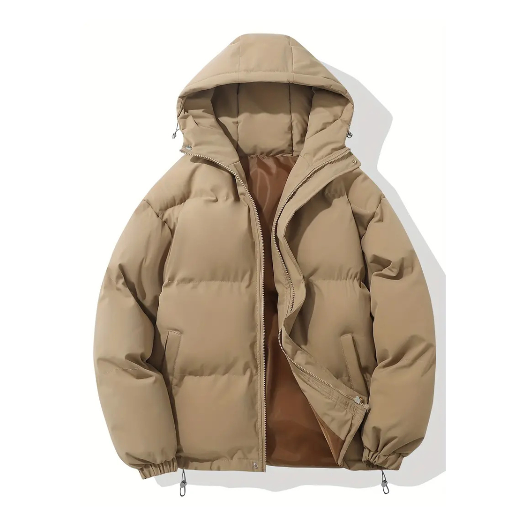 Hooded Puffer Jacket for Women – Water-Resistant Quilted Winter Coat with Side Pockets for Everyday Wear, Travel & Outdoor Activities | Thomler
