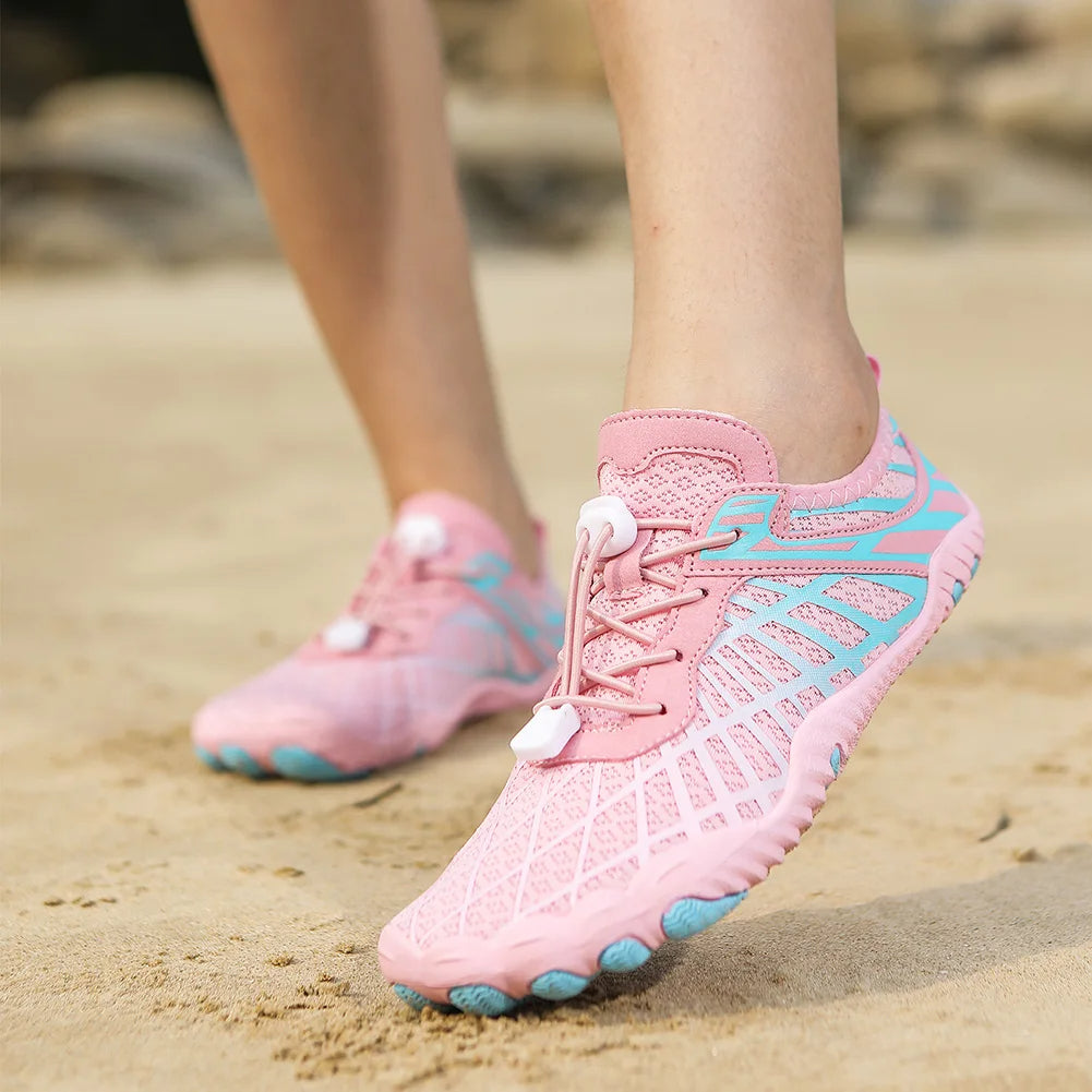 Quick-Dry Water Shoes with Non-Slip Rubber Sole for Beach, Pool & Water Sports | Unisex Lightweight Aqua Sneakers | Thomler