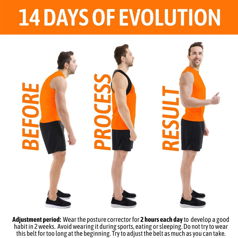 Posture Support Brace for Upper Back and Shoulders – Adjustable Alignment Trainer for Men and Women | Thomler